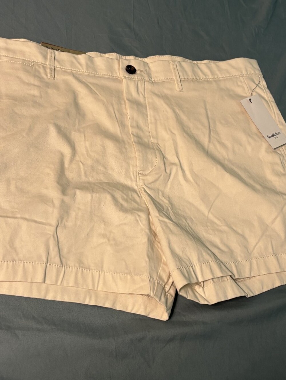 Goodfellow Men's Classic Cream Chino Shorts